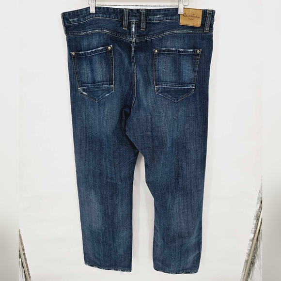 Robert Graham Men's 44 x 33 Classic Yates Straight Leg Medium Wash Men's Jeans - Picture 4 of 13